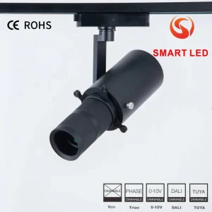 SMART LED Zoomable Shapeable COB Track Spot 2700K 6500K RGBW 10W 30W CRI 90 95 Custom Logo Gobo Projector Modern Aluminum Museum