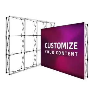 Sale Custom Portable Aluminum Advertising Outdoor Pop up Display Backdrop Stretchable Fabric Aluminum Alloy Pop up Display