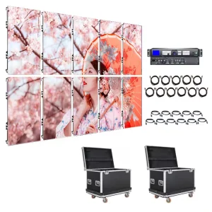Seamless Splicing Rental LED Wall Panel for Indoor and Outdoor Wedding Backdrops, Displays, and Shopping Malls, P2.6 P2.9 P3.91