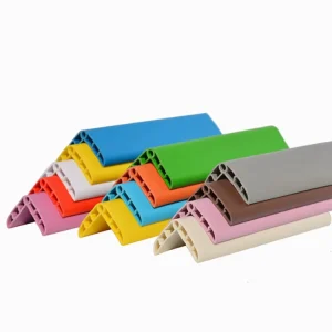 Self-Adhesive PVC Rubber Wall Corner Protector 33x33mm for Kindergarten Walls