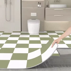 Self-Adhesive Waterproof Anti-Slip Bathroom Floor Tiles and Floor Coverings
