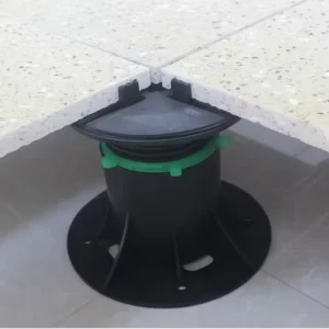 Self-Leveling Adjustable Plastic Pedestal for Marble, Stone, and Tile Raised Floors