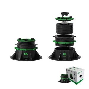 Self Leveling Tile Raised Floor Pedestal Engineered Adjustable Plastic Flooring Paver Support System Paving Decking Pedestal