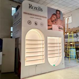 Self-Setup Modular Cosmetic Display Booth Custom Trade Show Exhibit