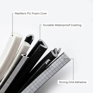 Self adhesive Window Weather Stripping Door Seal Strip Draft Stoppers for Door Bottom