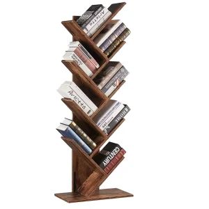 Shaped Wooden Bookshelf Book Stand Rack for Home or Office