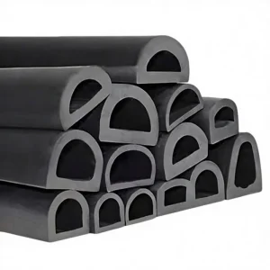 Ship Anti-Collision EPDM Marine Rubber Fender D-Type Seal Strip for Wharf and Dock Black