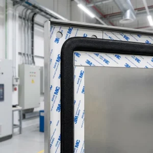Shock Absorbing Neoprene Solid Rubber Strip Self Adhesive Seal Tape for CNC Industrial Machinery