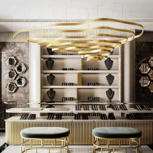 Showcase Luxury Watch Shelf Display Smoke Shop Showcase Jewelry Display Stand Reception Counter Storage Cabinet Wooden Furniture
