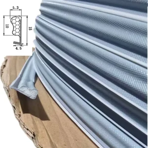 Side card door anti collision sealing strip aluminum wrapped wood card slot sealing strip wooden door sealing strip