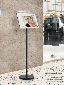 Signage Directional Signs A3 Display Boards Advertising Standees Poster Stands Vertical Floor standing Movable Minimalist Modern