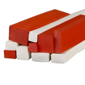 Silicone Foam Square Sealing Strips, High-Temperature Resistant, Anti-Collision, Dustproof