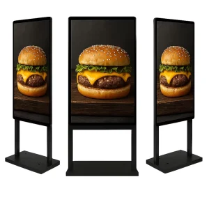 Silm Bright Outdoor LCD Advertising Display IP65 IK10 Waterproof 24 7 Operation Smart System