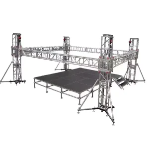 Silver Aluminum Alloy Box Truss 290x290mm Portable Quick Installation Customizable Sizes 500kg Load Capacity