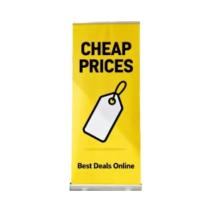 Silver Portable Adjustable Roll-Up Exhibition Banner Stand Aluminum Frame