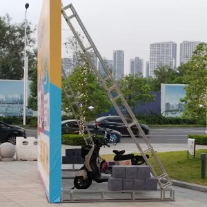 Silver Square Aluminum Backdrop Small Truss System for Exhibitions and Display