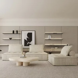 Simple Double Sided Module Combination Square Sofa Cotton Living Room Sofa Set and Linen Fabric for Living Room Furniture Sofa