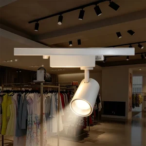 Simple Rotatable LED Track Spotlight Minimalist Ceiling Light for Clothing Shop Mall Art Exhibition Interior Decoration