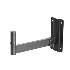 Single Adjustable Metal Wall Mounted Speaker Bracket Black
