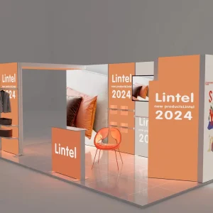 Single-Person 3D Backlit Exhibition Booth Trade Show Display