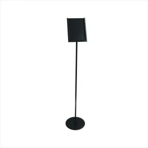 Single Pole Floor-standing Metal Rotatable Board Poster Frame Display Stand