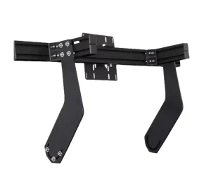 Single Screen Monitor TV Mount with Floor Stand for 32 Inch Sim Racing Cockpit and Racing Simulator Rig