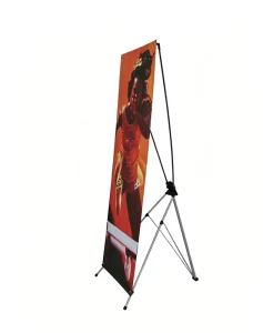 Single-Sided Foldable Rotating Portable Windproof X Banner Stand Customizable