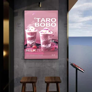 Slim LED Metal Light Box Sign for Store or Restaurant Menu Board