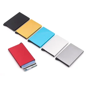 Slim Metal Aluminum Alloy Pop-Up Business and Credit Card Holder