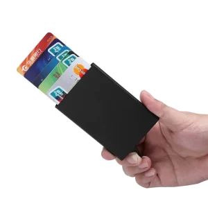Slim Thin Business Case Holder Card Box Credit Card Anti Skim Card Holder