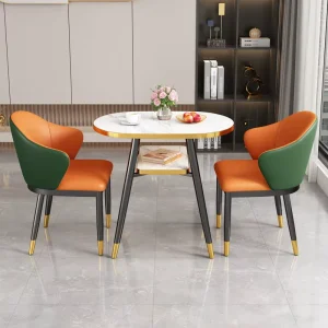 Small Dining and Conference Table with Chair for Hotel, Reception, Office, or Cafe