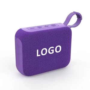 Small Fabric Rechargeable Portable Wireless Bluetooth Speaker for Camping Hiking and Outdoor Use