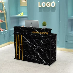 Small Front Desk Reception Counter for Beauty Salon Boutique Restaurant