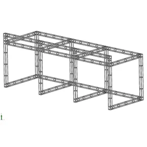 Small Galvanized Steel Truss Display Shelf for Product Showcase