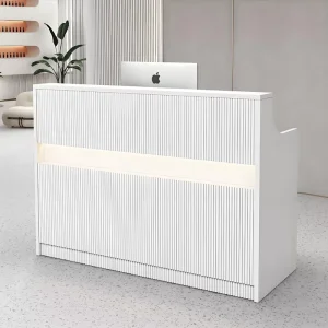 Small L-Shaped Reception Desk and Counter for Office, Retail, and Nurse Station