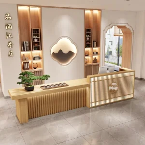 Small Modern Reception Desk and Counter for Office or Salon