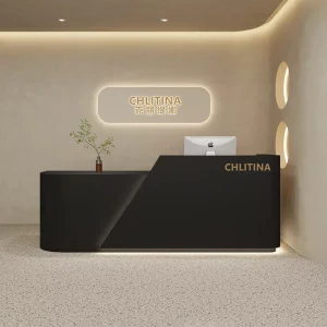 Small Modern Reception Desk for Beauty Salon, Spa, or Retail Store