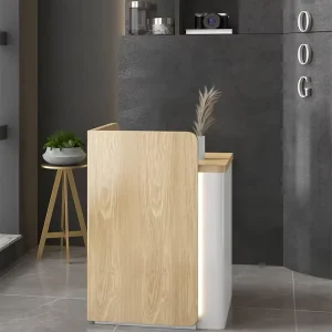 Small Reception Desk Beauty Salon Front Desk Reception Boutique Reception Desk Counter for Store