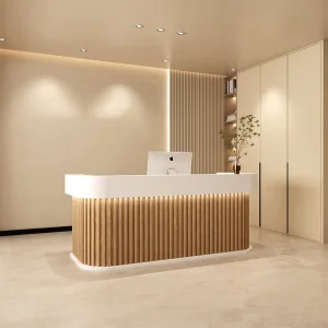 Small Reception Desk Counter for Salon School Spa Clothing Store or Beauty Salon