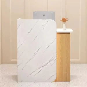 Small Reception Desk and Cashier Counter with LED Light