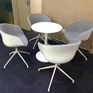 Small Round Negotiation Table and Chair Set