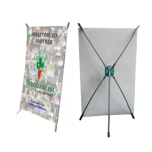 Small Tabletop X Banner Display Stand