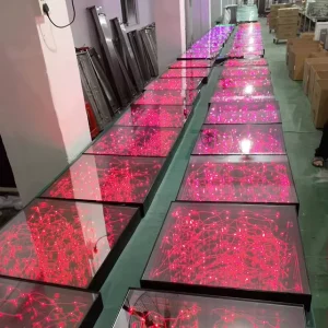Smart App Remote-Controlled 3D Infinity Mirror LED Dance Floor for Exhibitions and Showrooms