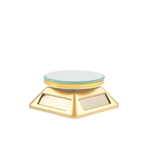 Solar Powered Automatic Rotating Display Stand for Jewelry, Watches, and Phones, for Showcase Photography and Live Streaming