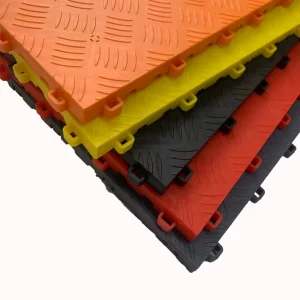 Solid Garage Floor Tiles Vinyl Flooring Anti-Slip Interlocking Grille Mat for Car Wash