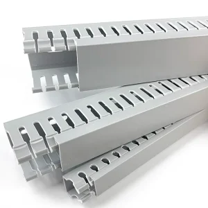 Solid PVC Cable Trough 80*25 Grey Square Halogen-Free Wiring Duct