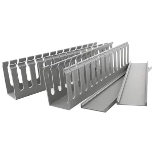 Solid PVC Trunking 50X60 Fire proof Raceway Trough Cable Routing Slot for Distribution Cabinet Wiring