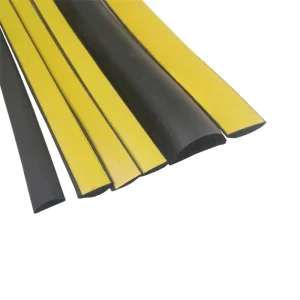 Solid Rubber Semicircular D-Type Self-Adhesive Anti-Collision Sealing Strip
