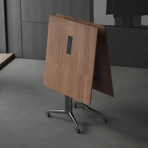 Solid Wood Conference Table Adjustable Foldable Design for Home or Office Use Multi-Functional Commercial Furniture