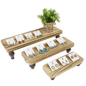 Solid Wood Handmade Compact Stackable Tablet Display Riser Stand